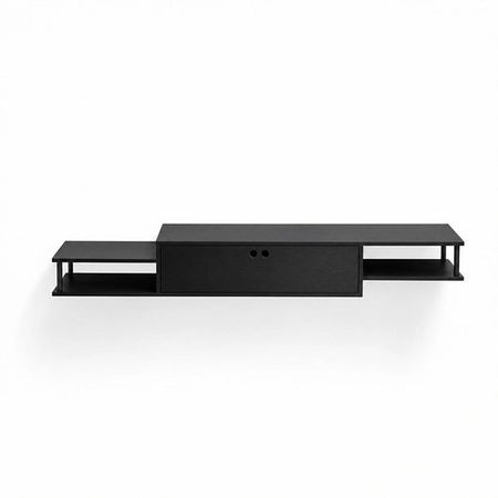 Rack de TV Industrial DS Home 160 x 30 x 22 cm Total Negro