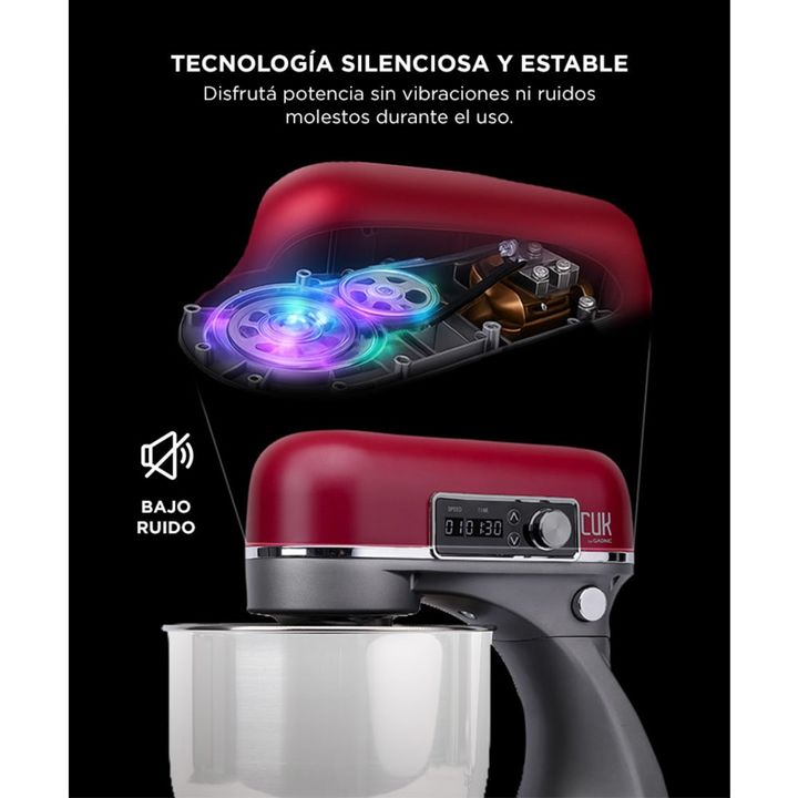 Batidora Planetaria Gadnic Cuerpo de Aluminio con Accesorios - Vista 4