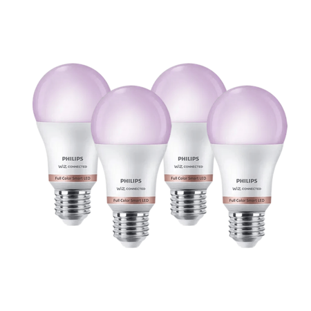Lampara Led Inteligente Philips Wifi Smart Color E27 X4