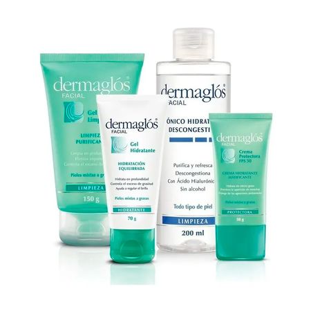 Dermaglos Rutina Completa Pieles Mixtas A Grasas Y Sensibles