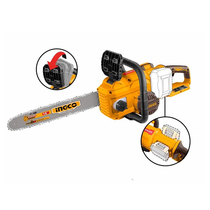 MOTOSIERRA S/CARBONES 400MM 40V INDUSTRIAL INGCO CGSLI40168 - Vista 2