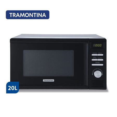 Microondas Digital 20 Litros Negro Tramontina Glass Cook 20l Mcdi