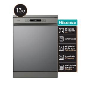 LAVAVAJILLA HISENSE HS622E90S 13 CUB. 8 PROG.PLATA A+ DISPLAY - 4608843
