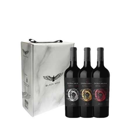 Set Vinos Tintos Doña Paula De Altura Seleccion x 3 Con Estuche
