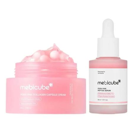 Combo Medicube Antiage PDRN Pink Collagen  -  Peptide Serum + Capsule Cream