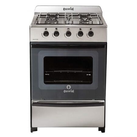 Cocina Escorial Master Style Multi Gas 4 Hornallas Acero Inoxidable