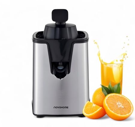 Juguera Eléctrica Novohome 350w Exprimidor Acero Inoxidable