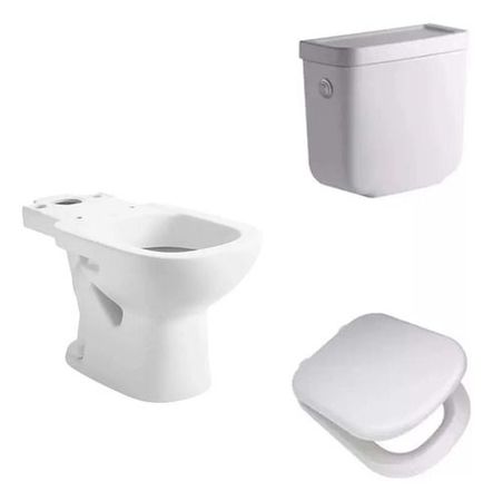 Combo De Baño Bari Inodoro Largo Ferrum 