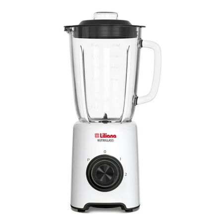 Licuadora Liliana Nutriglass 850w Jarra de Vidrio Blanca AL455