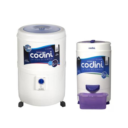Combo Lavado Lavarropas Silent 4051 + Secarropas Innova Lila
