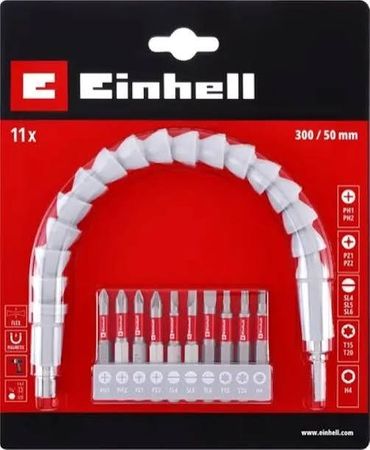 Set de Puntas Einhell Combinadas 10 Piezas con Eje Flexible