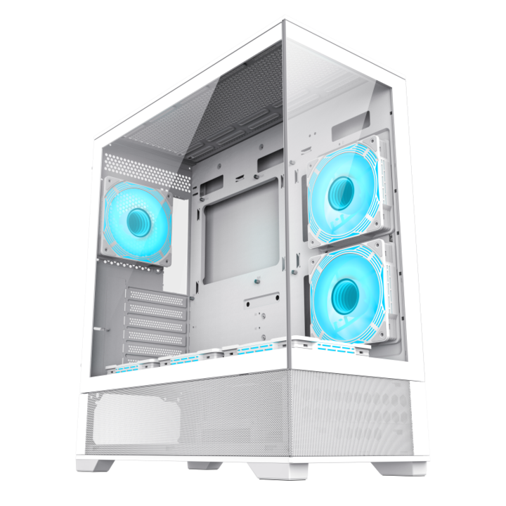 Gabinete Gamemax Vista aw 6Fan ARGB E-ATX Blanco - Vista 2