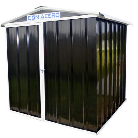 Armario Deposito Galpon de jardin Casi 2x2x2 Negro DON ACERO 