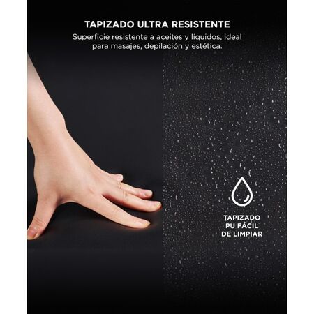 Camilla Para Masajes Negra Gadnic Profesional Hasta 240kg 185x70cm Plegable