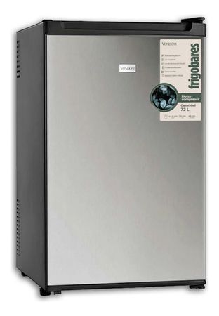 Frigobar Vondom RFG170A Con Motor Compresor 72 Litros Acero