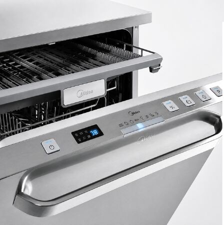 Lavavajillas Midea Inox 14 Cubiertos DE-214XAR1 Color Acero inoxidable