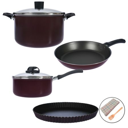Bateria de Cocina Olla Cacerola Sarten Tartera Aston Bordo 