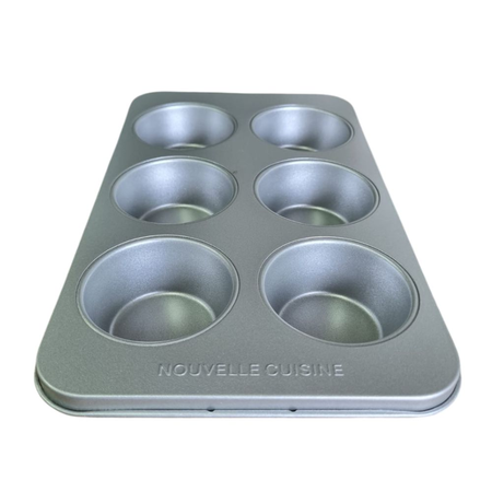 Molde Muffins x 6 Cupcake Antiadherente Horno Reposteria