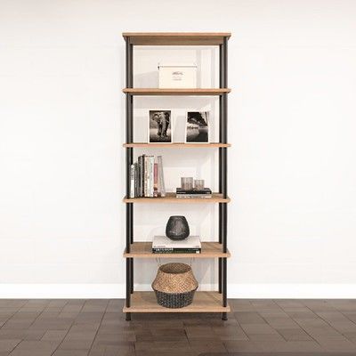 Biblioteca Industrial  DS Home 68 x 30 x 182 cm Roble Atakama