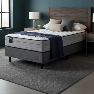 Sommier Y Colchon 1 Plaza (080x190) Sealy Linen SomUn