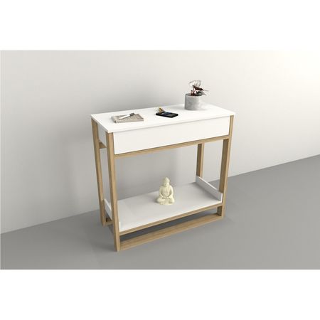 Mesa De Arrime 0.92 Mts Con Cajón Tables Cod: 4204 Olmo Finlandes-Everest