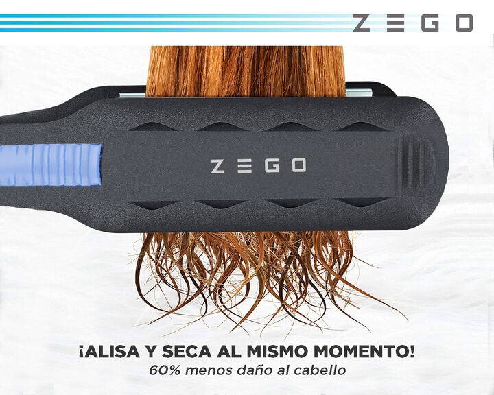Planchita De Pelo Zego Ceramica Uso En Pelo Humedo 110v240v ZBP60 - Vista 3