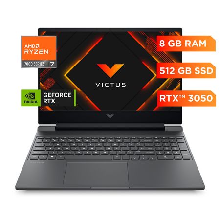 Notebook Hp Victus Ryzen 7 7445hs 8gb 512gb Rtx 3050 Windows 11 Plata Mica