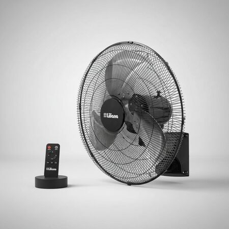 Ventilador De Pared 20 Power Liliana Vw20powr 50.8 Cm Negro Acero Metal 3