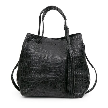 CARTERA LINERA NEGRA CROCO