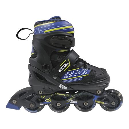 Rollers Kossok Onyx 3 En 1 Con Set De Protecciones Ruedas Pu Negro/Azul L (38-41) 70 mm