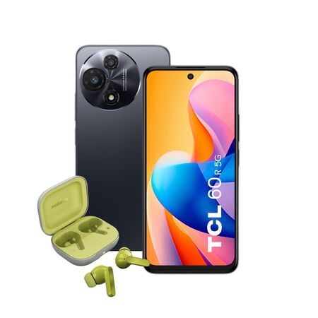 Combo TCL 60R 5G 4+128GB Space Gray + Moto Buds Guitar Green Banana