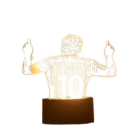 Lampara LED 3D – Figura Messi – Luz Calida   USB