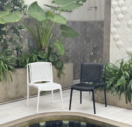 Silla Plastica Tokio Apilable Blanca Voss