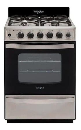 Cocina Whirlpool Wfx57di Gas Natural 4 Hornallas Visor Inox