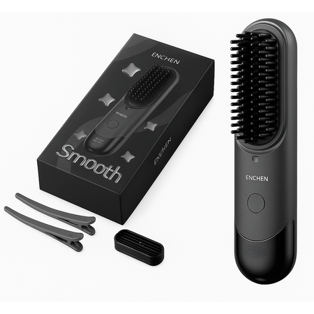 Cepillo Alisador Eléctrico Enchen H100 C/Control Temperatura