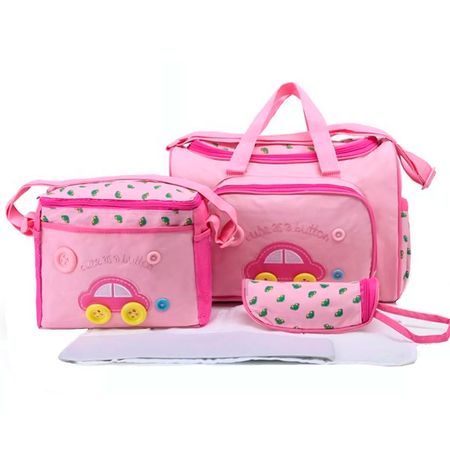 Set de Bolsos Maternales Rosas Gadnic MCH223 Cambiador Impermeable
