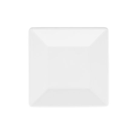 Set X 6 Plato Postre 19 Cm Quartier Porcelana Oxford Blanco Blanco Gb02.2000