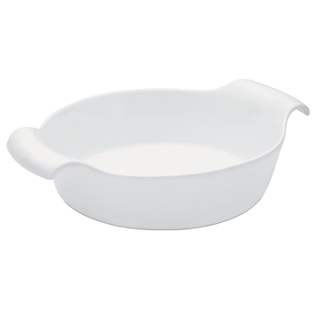 Fuente Redonda 24.5X6.5 Cm Porc. Blanca - Oxford Horno Mesa