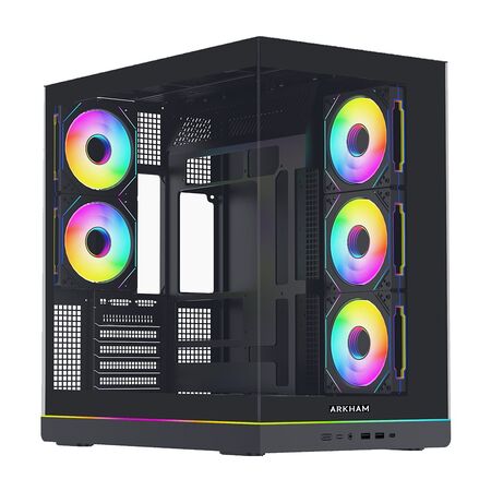 Gabinete Arkham Rascal 5xFan ARGB ATX Negro