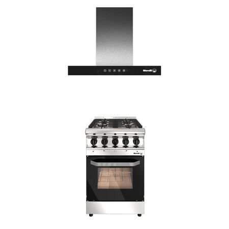 Cocina Morelli Capri 550 Puerta Visor 4 H Con Campana Prego