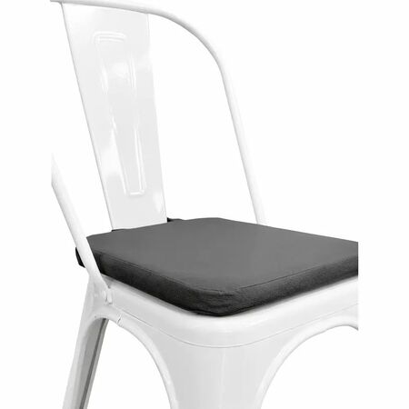 Almohadón De Cuerina Dalton para Silla Tolix Gris Con Cierre