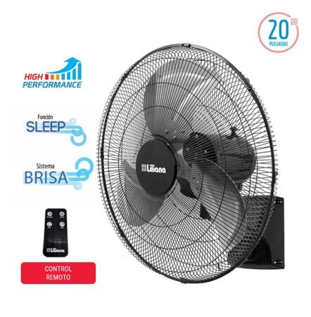 VENTILADOR DE PARED LILIANA VW20POWR  POWER 20` ASPAS METALICAS 150W - 4609261 