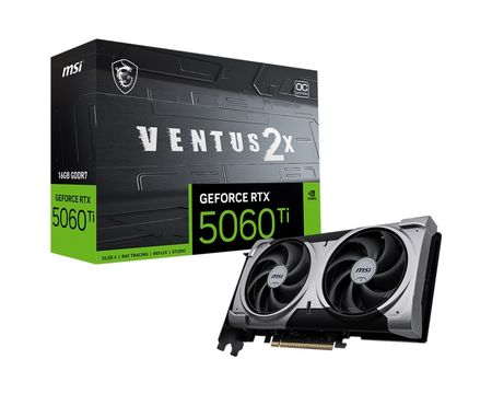 Placa de Video MSI GeForce RTX 5060 Ti VENTUS 2X OC PLUS 16G