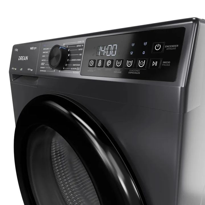 Lavarropas automatico DREAN LFDR1114ISG0 inverter carga frontal 11.5 kg 1400 rpm gris - Vista 5