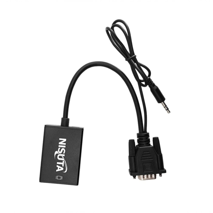 CONVERSOR NISUTA VGA A HDMI (C:NEGRO NSCOVGHD4) - Vista 2