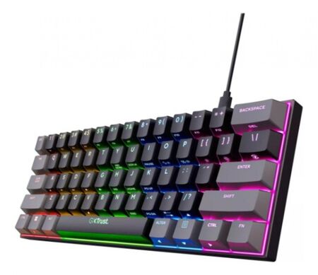 Teclado Trust Acira Mini Gaming Es GXT867