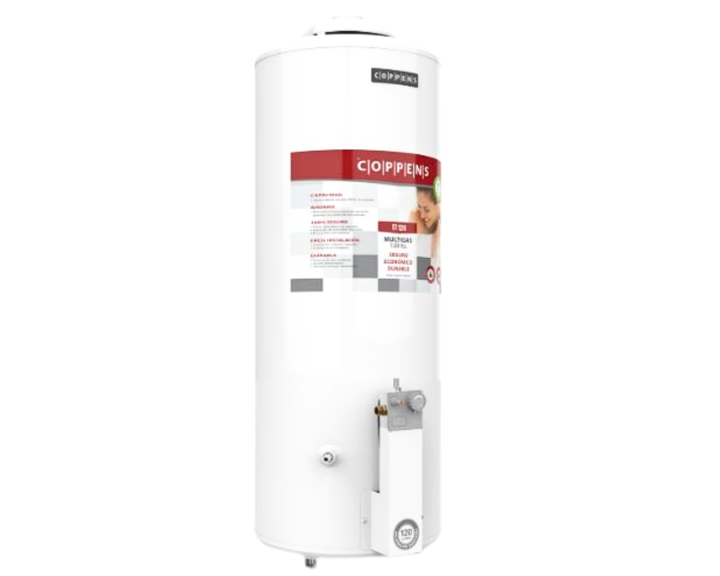 Termotanque Mgas 120l Col/Pie C/Sup Ttq120co Coppens - Vista 1