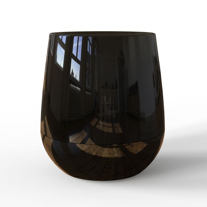 Maceta Autorriego Uovo Mediana Beruplast Negro - Vista 1