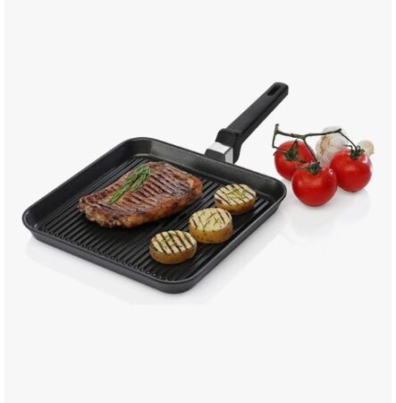 Bifera Antiadherente 24cm Tio Tito Aluminio Fundido S/ Pfoa Negro