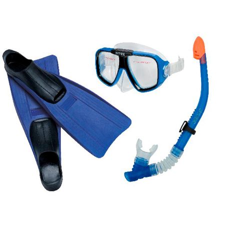 Mascara Buceo Set C/Snorkel+Patas de Rana